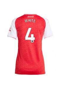 Arsenal Ben White #4 Jalkapallovaatteet Naisten Kotipaita 2025-26 Lyhythihainen